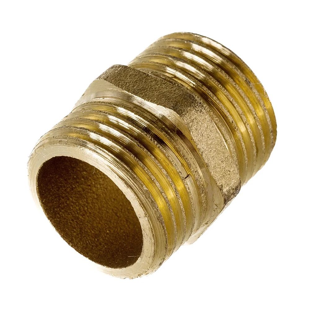 картинка 67-0-283 Ниппель латунный, наружная резьба, 1 1/4"x1", (шт.)																																		 от базы строительно-отделочных материалов