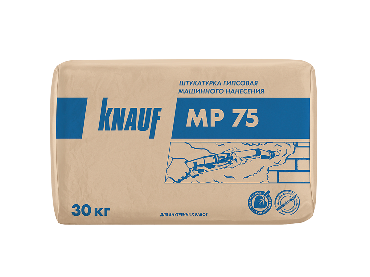 картинка Штукатурка KNAUF MP-75 СЕРАЯ от базы строительно-отделочных материалов