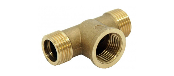 картинка 67-0-298 Тройник латунный, внутренняя резьба, 1/2", (шт.)																																					 от базы строительно-отделочных материалов